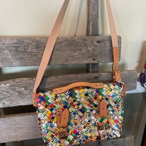 Colorful Woven wrapper Shoulder Bag